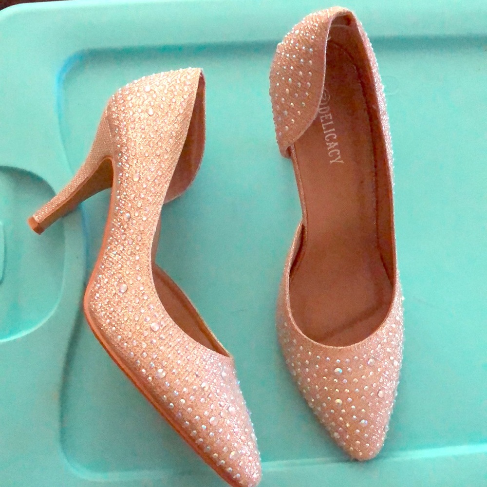 SIZE 10 DELICACY BEDAZZLED HEEL